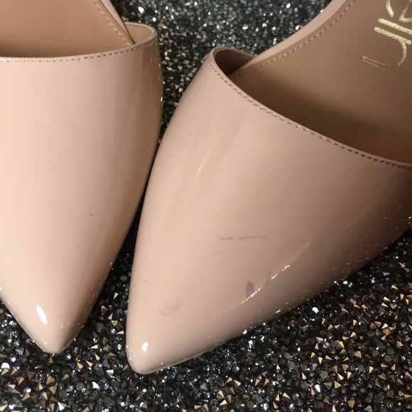 Calvin Klein Nude Patten Leather Heel - Picture 6 of 8